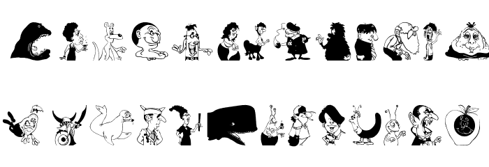 ComicChars Font LOWERCASE