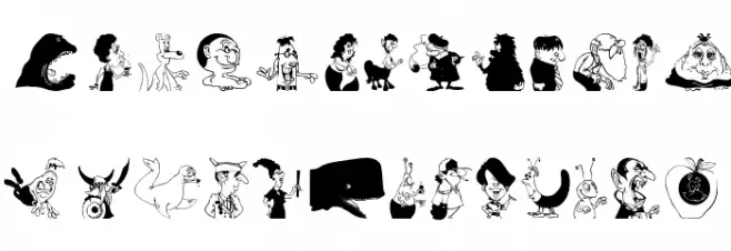ComicChars फ़ॉन्ट लोअरकेस