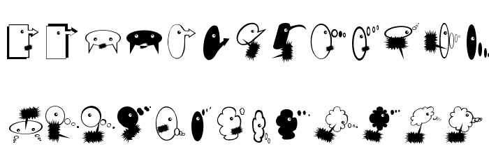 ComicHeadsBeings Font LOWERCASE