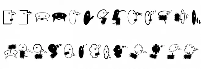 ComicHeadsBeings Fuentes MINÚSCULAS
