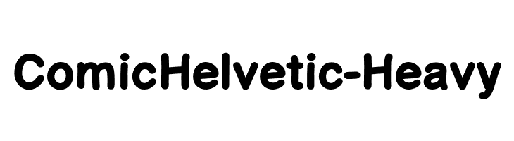 ComicHelvetic-Heavy Polices