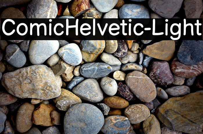 ComicHelvetic-Light Font examples