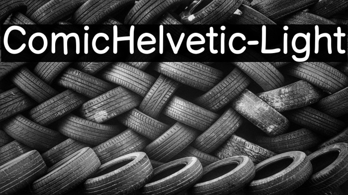 ComicHelvetic-Light Font examples