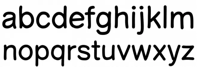 ComicHelvetic-Light Schriftart Kleinbuchstaben