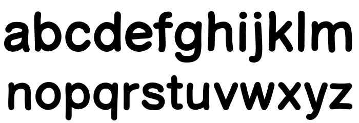 ComicHelvetic-Medium Font LOWERCASE