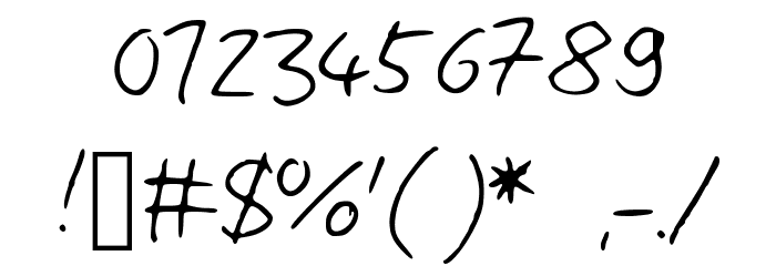 ComicJans Font OTHER CHARS