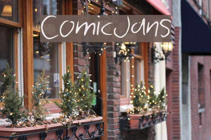 ComicJans Font examples