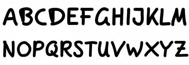 ComicJens-Bold フォント 大文字