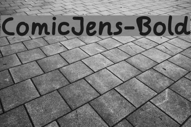 ComicJens-Bold Font examples