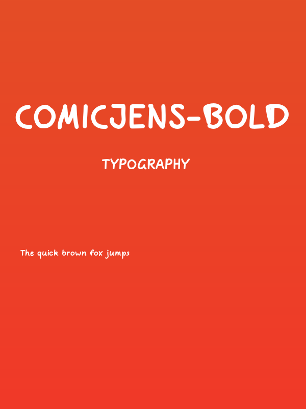 ComicJens-Bold Poster