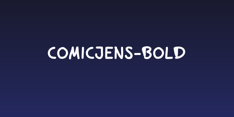 ComicJens-Bold Social Header