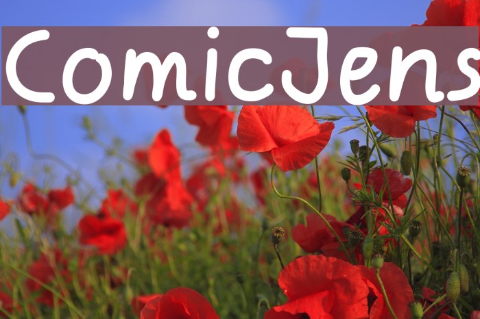 ComicJens Font examples