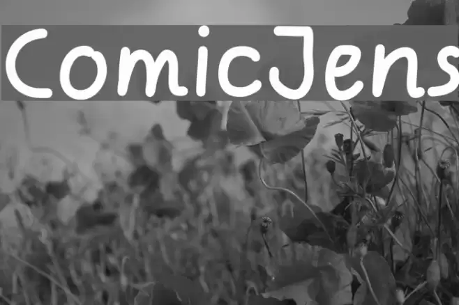 ComicJens Schriftart examples