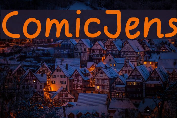 ComicJens Font examples