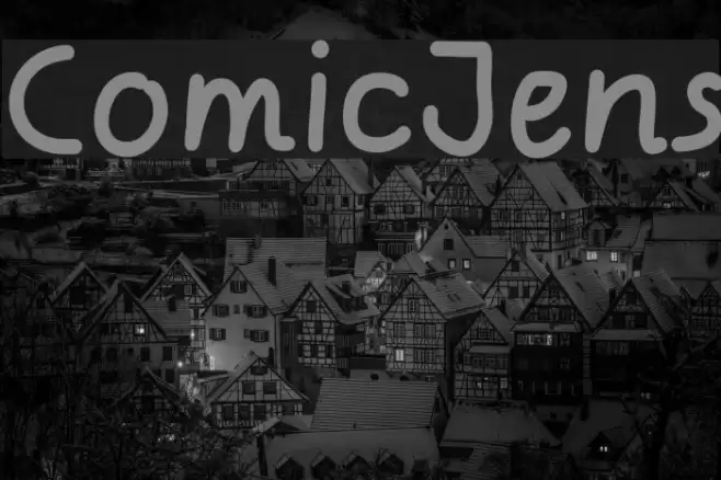 ComicJens Schriftart examples