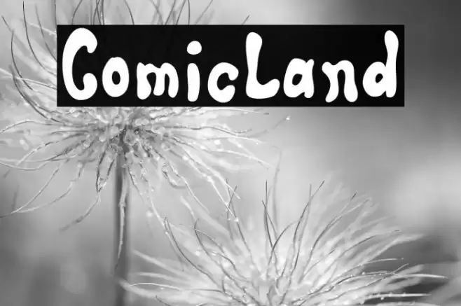 ComicLand Font examples