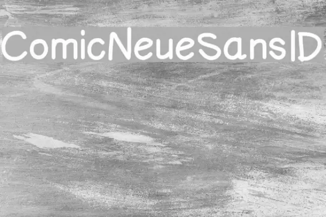 ComicNeueSansID Шрифта examples