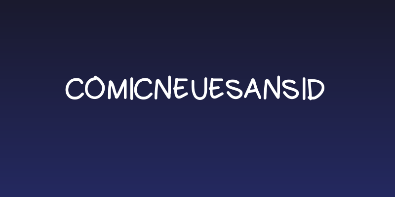 ComicNeueSansID Social Header