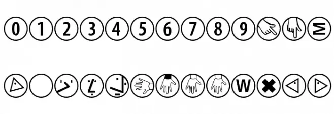 ComicNumerals Schriftart Groß