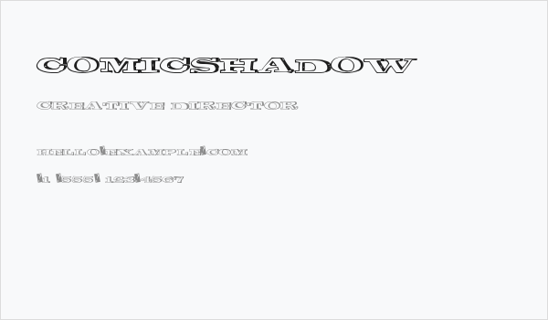 ComicShadow Business Card
