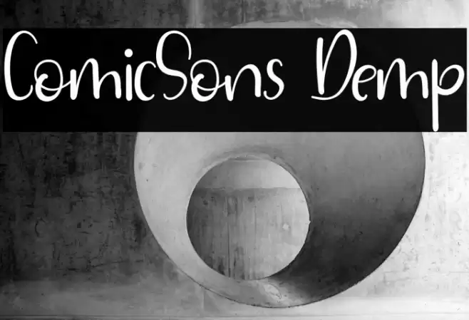 ComicSons Demp Font examples