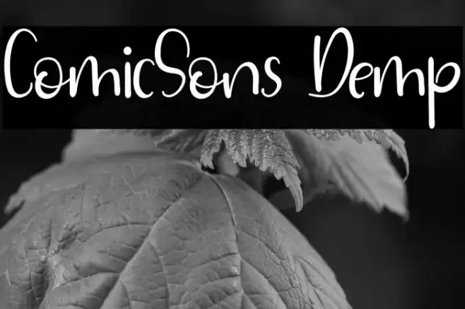 ComicSons Demp Font examples