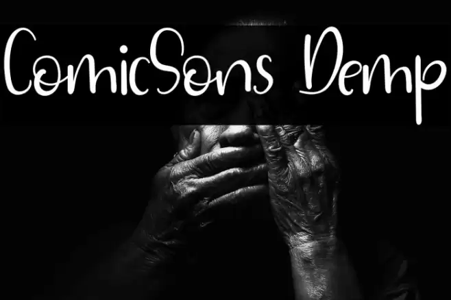 ComicSons Demp Font examples