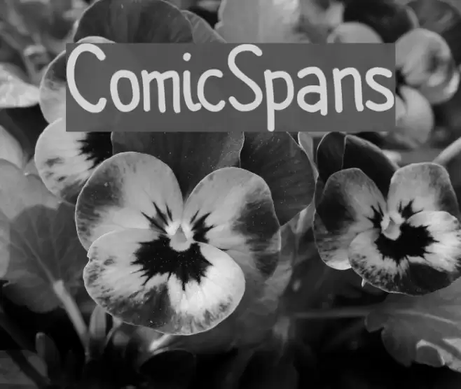 ComicSpans Font examples