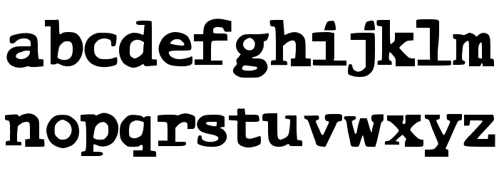 ComicType Font LOWERCASE
