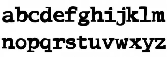 ComicType Font LOWERCASE