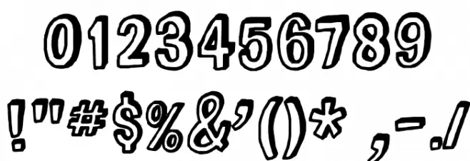 ComicZineOT Font OTHER CHARS