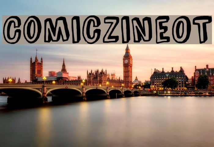 ComicZineOT Font examples