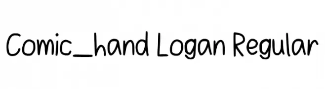 Comic_hand Logan Regular Fonte