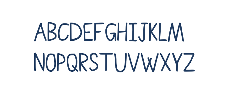 Comic_hand Logan Regular Uppercase