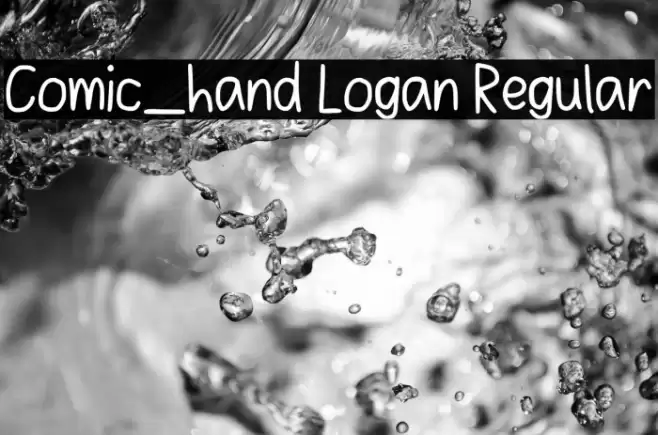 Comic_hand Logan Regular Fonte examples