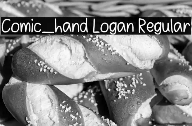 Comic_hand Logan Regular Fonte examples