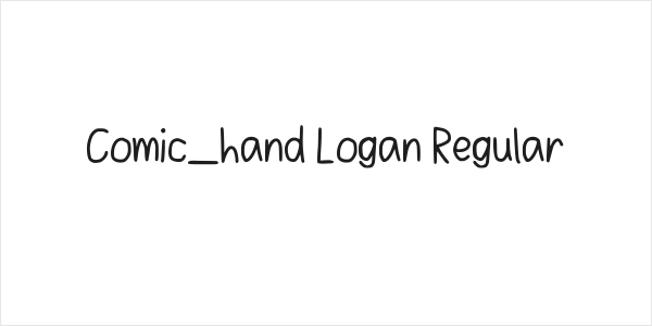 Comic_hand Logan Regular Logo