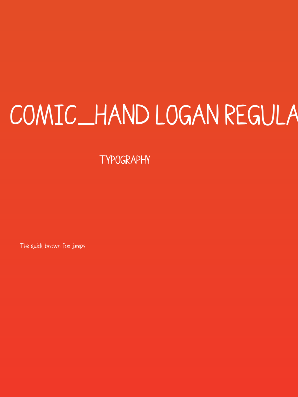 Comic_hand Logan Regular Poster