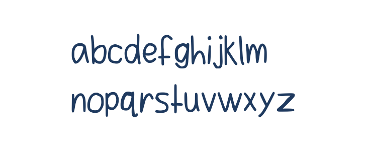 Comic_hand Logan Regular Lowercase