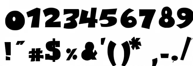 Comica BD Bold Font OTHER CHARS