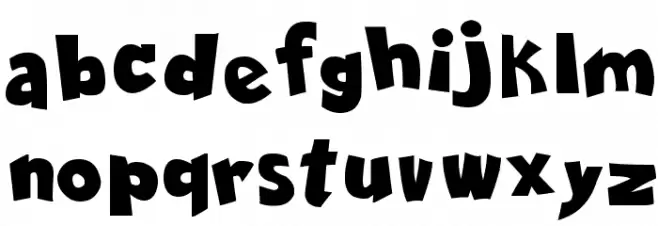 Comica BD Bold Schriftart Kleinbuchstaben