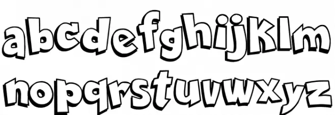 Comica BD Font LOWERCASE
