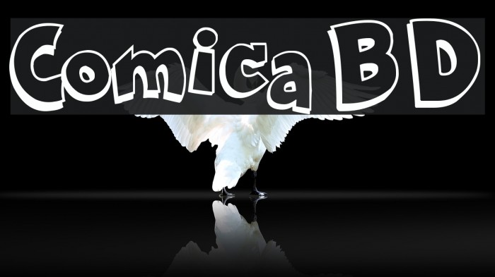 Comica BD Font examples