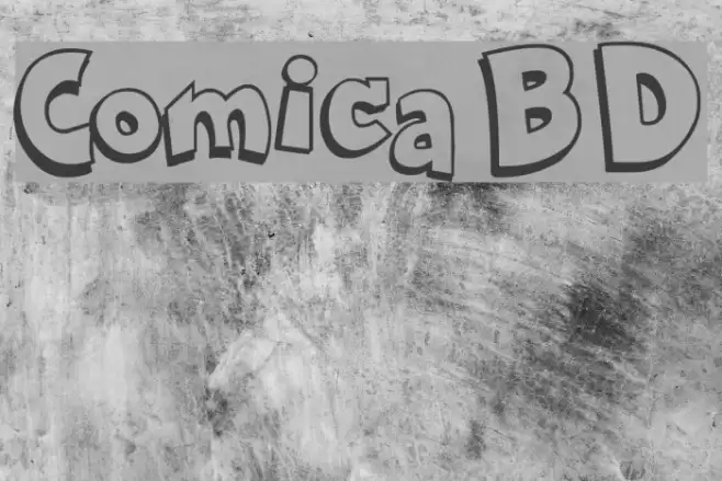 Comica BD Font examples