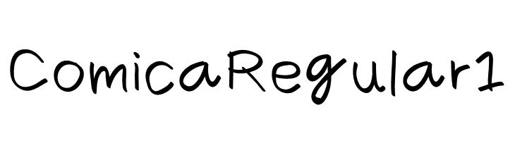 Comica Regular 1 字体