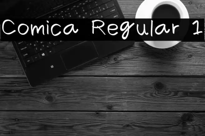 Comica Regular 1 Fonte examples