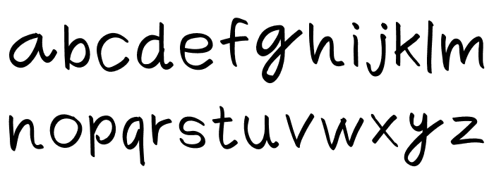 Comica Regular 1 Font LOWERCASE