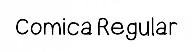 Comica Regular  フリーフォントのダウンロード