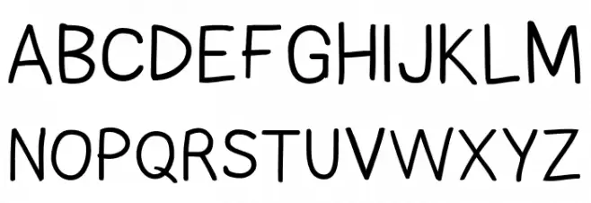 Comica Regular Schriftart Groß