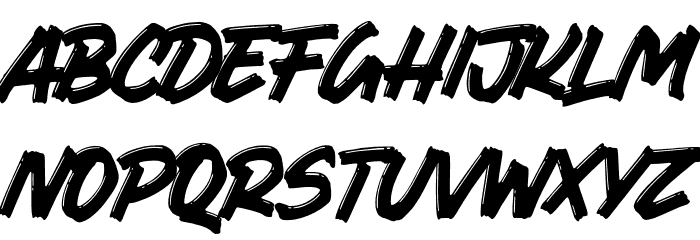 ComicaBrush-Regular Font LOWERCASE